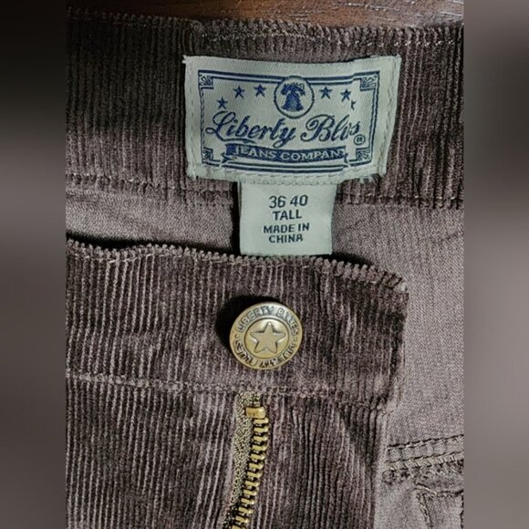 Liberty Blues Brown Corduroy Pants 36x37 - Picture 8 of 16